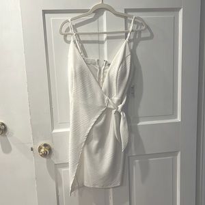 White wrap Charlotte Russe dress